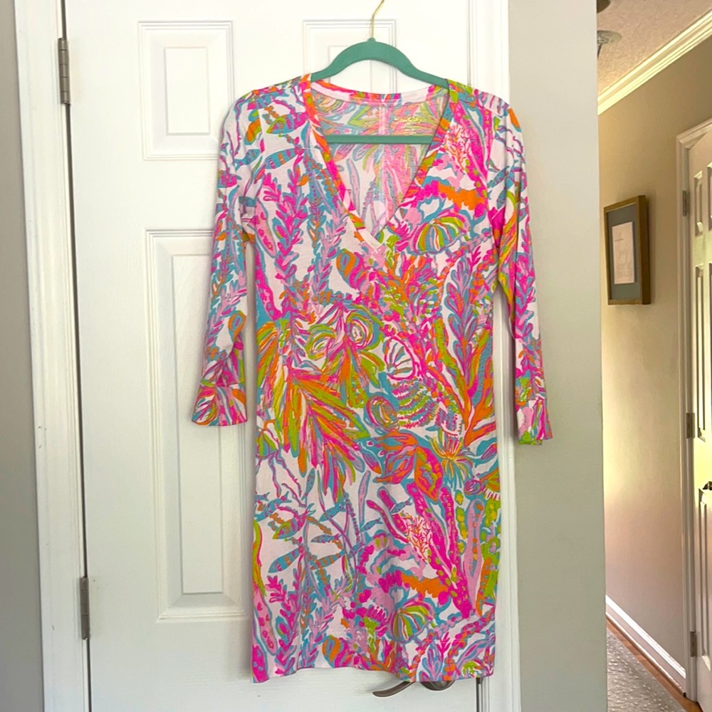 Lilly Pulitzer V-neck T-Shirt Dress